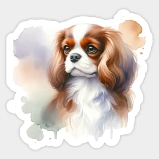 Cavalier King Charles Spaniel Watercolor - Beautiful Dog Sticker